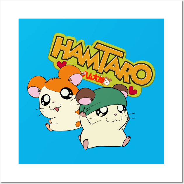 Hamtaro and Cappy Kaburu kun Wall Art by Celestial Crafts